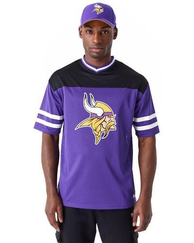 KTZ Minnesota Vikings Nfl Wordmark Graphic T-shirt - Purple