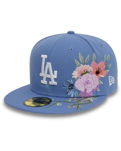 KTZ La Dodgers Mlb Floral 59fifty Fitted Cap - Blue