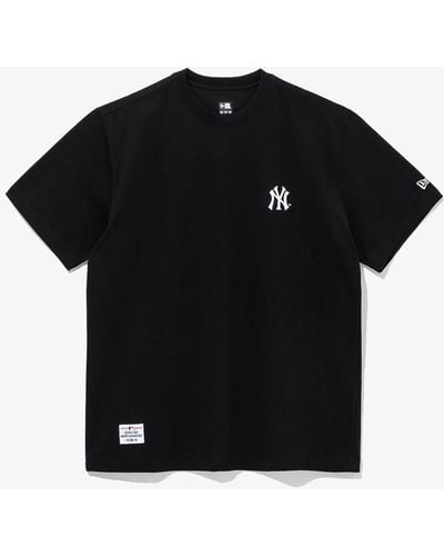 KTZ New York Yankees Mlb Flower New Era Korea T-shirt - Black