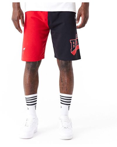 KTZ Chicago Bulls Nba Graphic Shorts - Red