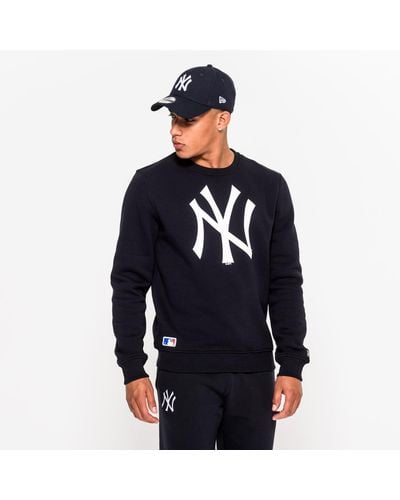 New York YANKEES MLB Crew New Era navy sweatshirt