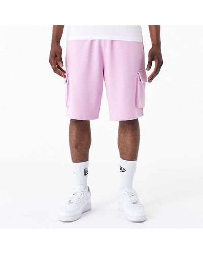 KTZ New Era Essential Cargo Shorts - Pink