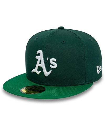KTZ Oakland Athletics Mlb Team Colour Green 59fifty Fitted Cap