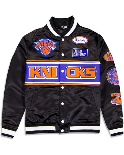 KTZ New York Knicks Nba Rally Drive Bomber Jacket - Blue
