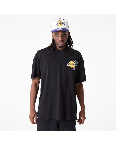 NBA LA LAKERS CHAMPIONSHIP OVERSIZED T-SHIRT 'GREY