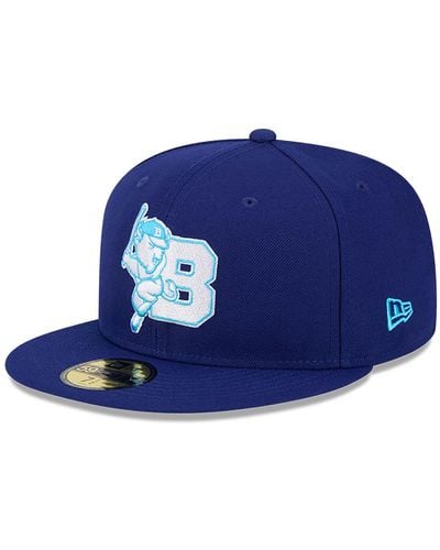 KTZ Buffalo Bisons Milb Father's Day 2024 Dark 59fifty Fitted Cap - Blue