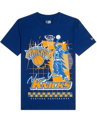 KTZ New York Knicks Nba Rally Drive T-shirt - Blue