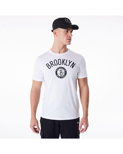 KTZ Brooklyn Nets Nba Regular T-shirt - White
