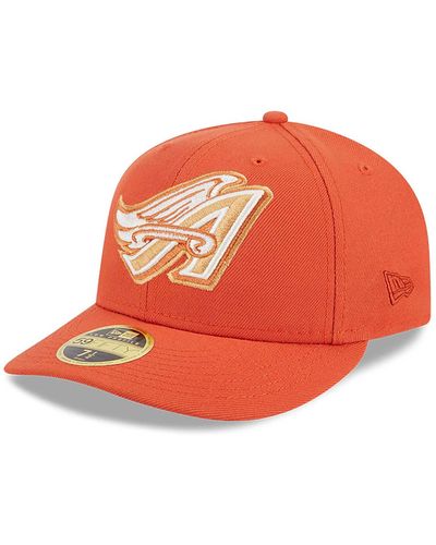 KTZ Anaheim Angels Repreve Low Profile 59fifty Fitted Cap - Orange