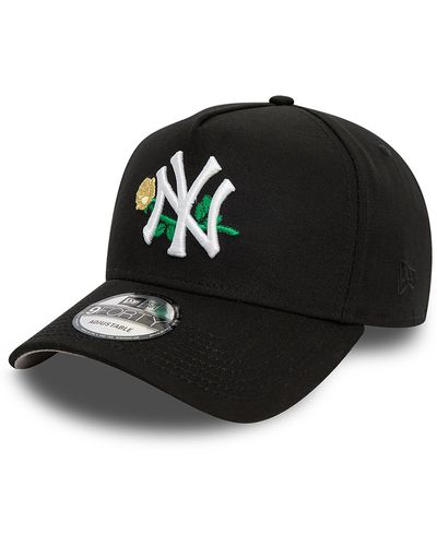 KTZ New York Yankees Mlb Rose 9forty A-frame Adjustable Cap - Black