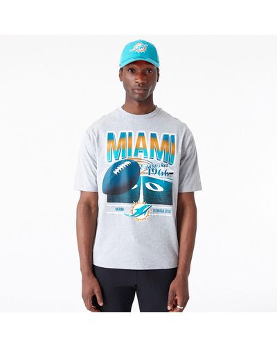 KTZ Miami Dolphins Nfl Team Graphic Oversized T-shirt - Blue