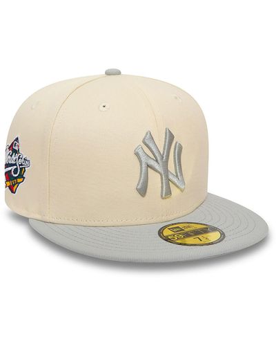 KTZ New York Yankees Team Colour Stone 59fifty Fitted Cap - Natural