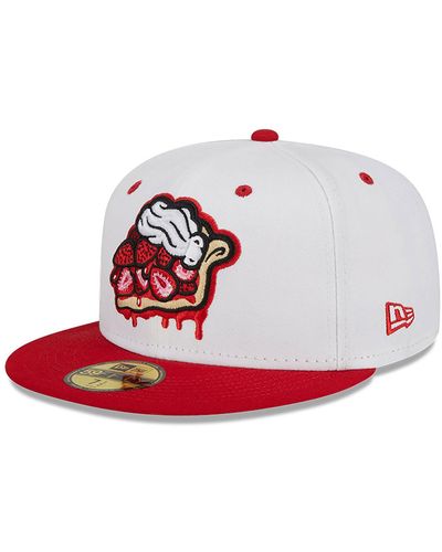 KTZ Lehigh Valley Iron Pigs Milb Theme Nights 59fifty Fitted Cap - Red