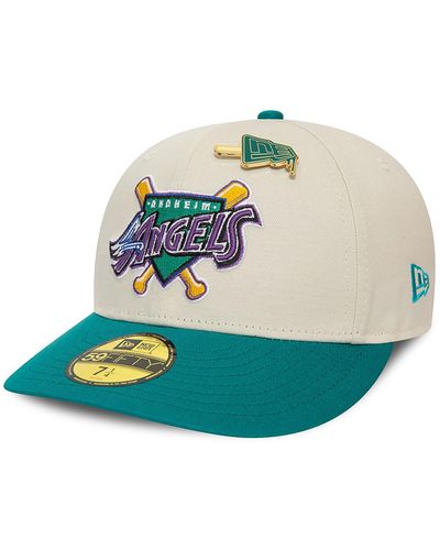 KTZ La Angels Mlb Pin Stone Low Profile 59fifty Fitted Cap - Green