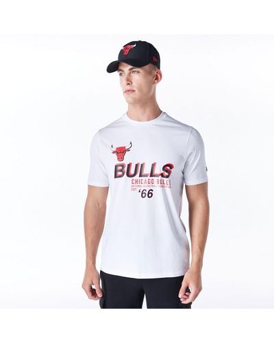 KTZ Chicago Bulls Nba Graphic T-shirt - White