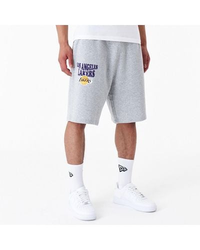 KTZ La Lakers Nba Script Oversized Shorts - Blue