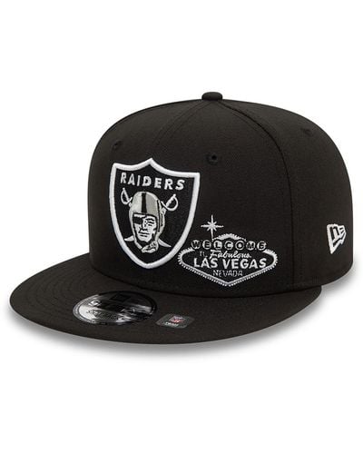 KTZ Las Vegas Raiders Welcome 9fifty Snapback Cap - Black