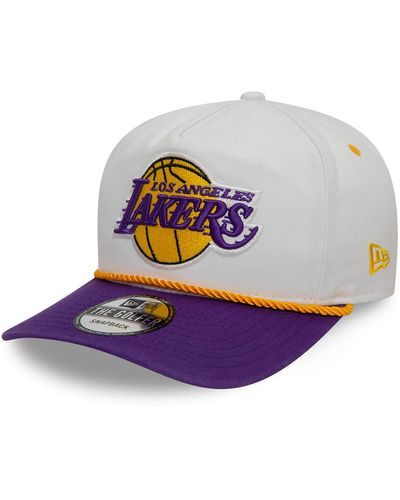 KTZ La Lakers Washed Nba Golfer Snapback Cap - Purple