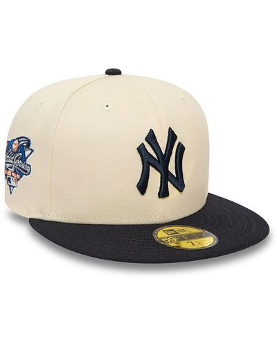 KTZ New York Yankees Team Colour Stone And Black 59fifty Fitted Cap - Natural