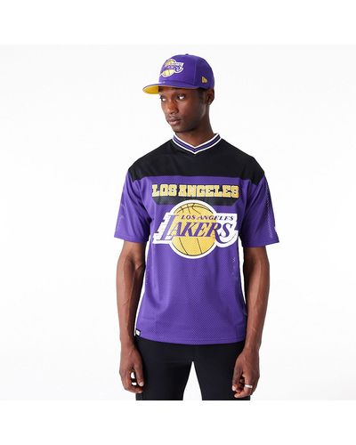 KTZ La Lakers Nba Arch Graphic Jersey T-shirt - Purple