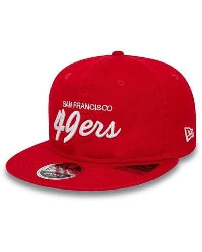 KTZ San Francisco 49ers Nfl Retro Retro Crown 9fifty Snapback Cap - Red