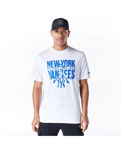 KTZ New York Yankees Mlb Baseball Graphic T-shirt - Blue