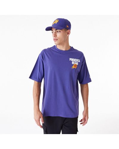KTZ Phoenix Suns Nba Script Oversized T-shirt - Blue