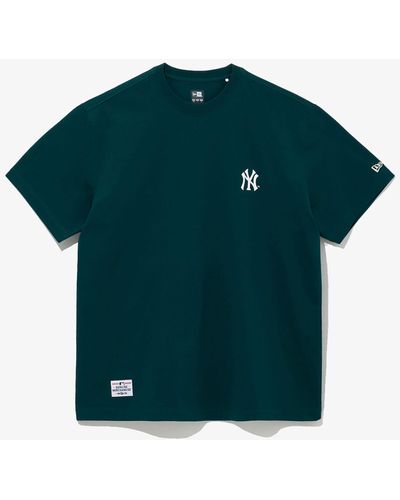 KTZ New York Yankees Mlb Flower New Era Korea Dark T-shirt - Green