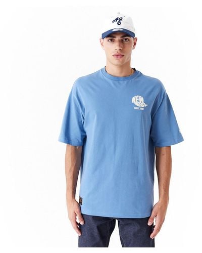 KTZ New Era Graphic Oversized T-shirt - Blue