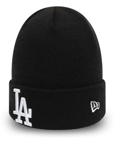 KTZ La Dodgers Essential Cuff Beanie Hat - Black