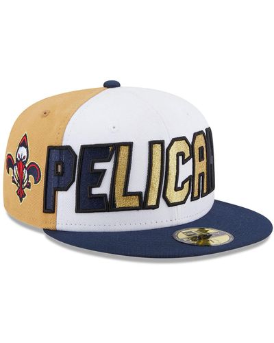 KTZ New Orleans Pelicans Nba Back Half 59fifty Fitted Cap - Blue
