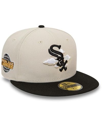 KTZ Chicago White Sox 2tone Cloud Stone 59fifty Fitted Cap - Natural
