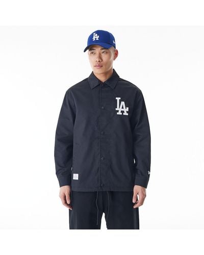KTZ La Dodgers New Era Korea Mlb Coach Jacket - Blue