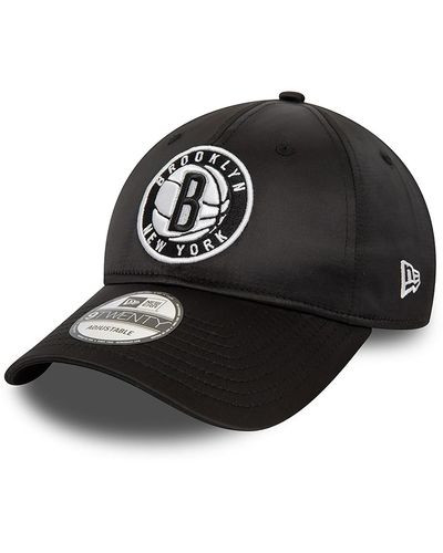 KTZ Brooklyn Nets Nba Satin 9twenty Adjustable Cap - Black