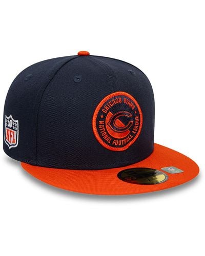 KTZ Chicago Bears Nfl Sideline 2023 Navy 59fifty Fitted Cap - Blue