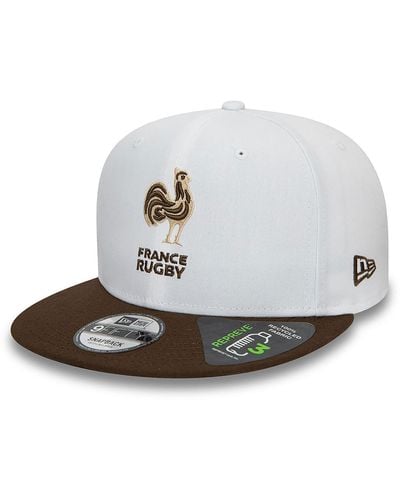 KTZ French Federation Of Rugby Repreve 9fifty Snapback Cap - White