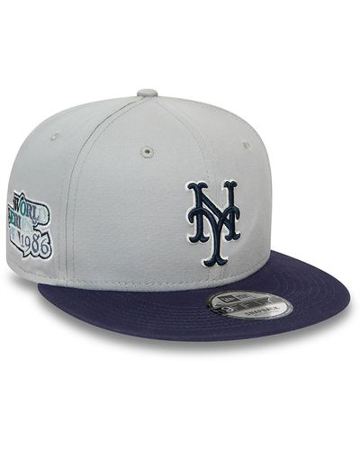 KTZ New York Mets Mlb Patch 9fifty Snapback Cap - Blue
