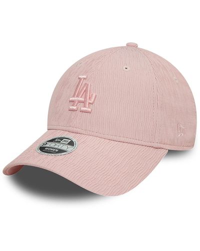 KTZ La Dodgers Womens Ruching Pastel 9forty Adjustable Cap - Pink