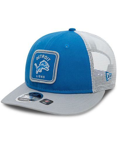 KTZ Detroit Lions Nfl Patch Low Profile 9fifty Snapback Cap - Blue