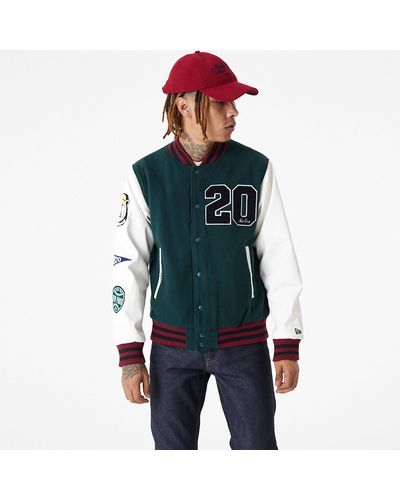 KTZ New Era Lifestyle Varsity Jacket - Green