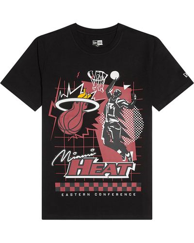 KTZ Miami Heat Nba Rally Drive T-shirt - Black