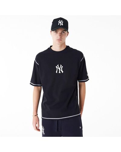 KTZ New York Yankees Mlb World Series Oversized T-shirt - Blue