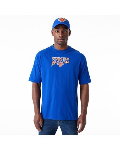 KTZ New York Knicks Nba Championship Oversized T-shirt - Blue
