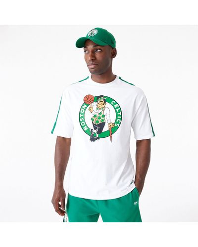 KTZ Boston Celtics Nba Colour Block Oversized T-shirt - Green