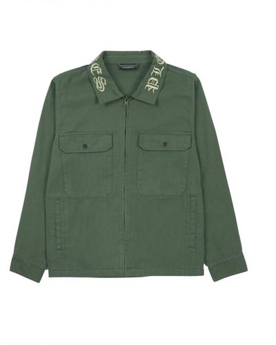 Pleasures Peaure - teper work jacket - Verde