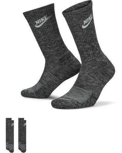 Nike Everyday Plus Cushioned Crew Socks Polyester - Black