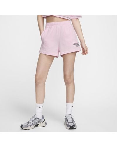 Nike Sportswear Jersey Shorts Cotton - Pink