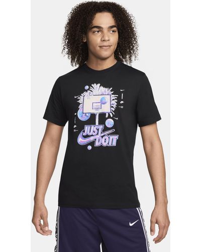 Nike Basketball T-shirt Cotton - Blue