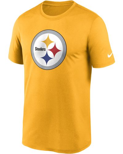 Nike Dri-fit Logo Legend (nfl Pittsburgh Steelers) T-shirt - Yellow