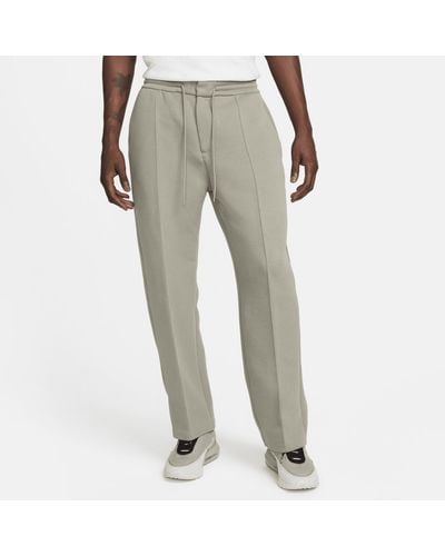 Nike Sportswear Tech Fleece Reimagined Loose Fit Open Hem Joggers - Grey